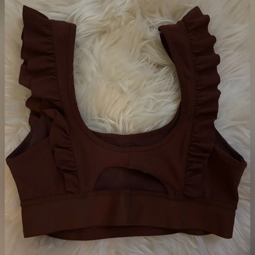 Free People Movement Ruffle Me Up Bra- only worn once! - Picture 4 of 5